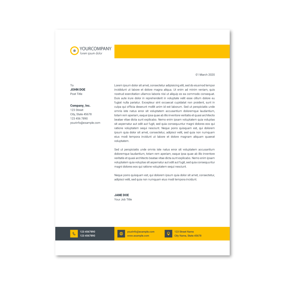 Show details for Letterhead